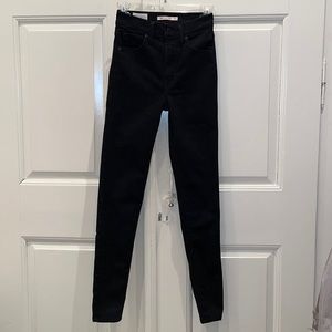 Levi high rise skinny jeans